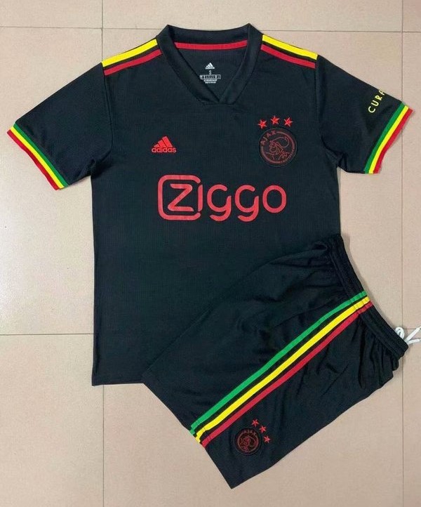Kids-Ajax 21/22 Third Black Soccer Jersey